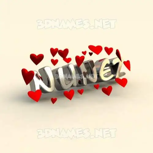 nunez in In Love style - 3D name wallpaper nunez in In Love style - 3D name wallpaper