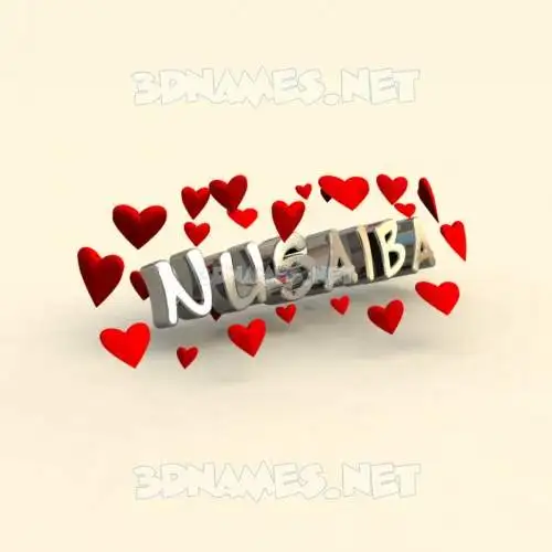 nusaiba in In Love style - 3D name wallpaper nusaiba in In Love style - 3D name wallpaper