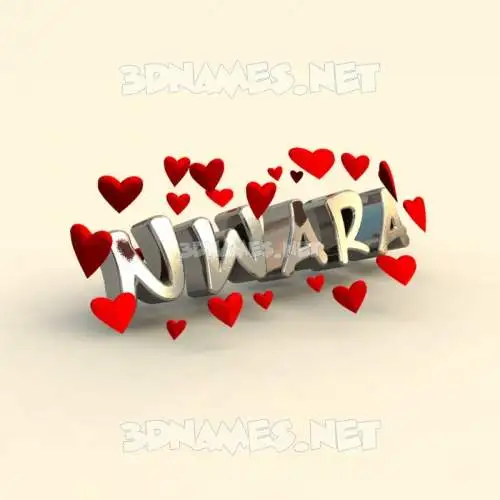 nwara in In Love style - 3D name wallpaper nwara in In Love style - 3D name wallpaper