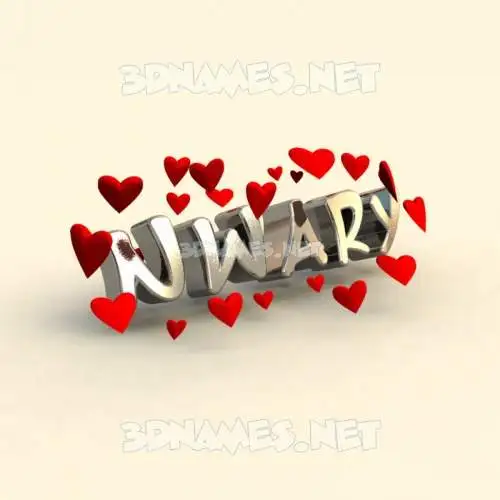 nwary in In Love style - 3D name wallpaper nwary in In Love style - 3D name wallpaper
