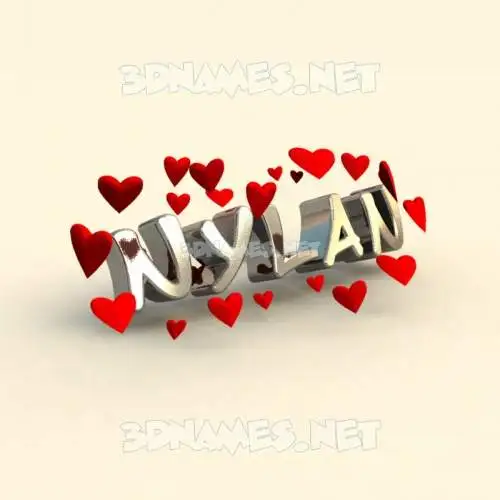 nylan in In Love style - 3D name wallpaper nylan in In Love style - 3D name wallpaper