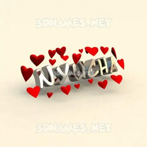 nyucha in In Love style - 3D name wallpaper nyucha in In Love style - 3D name wallpaper