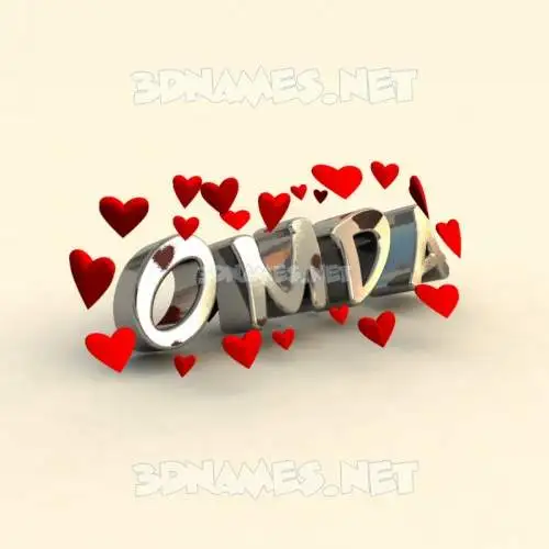 omda in In Love style - 3D name wallpaper omda in In Love style - 3D name wallpaper