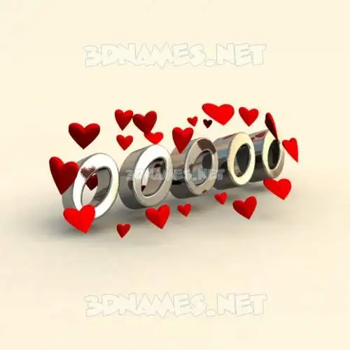 ooooo in In Love style - 3D name wallpaper ooooo in In Love style - 3D name wallpaper