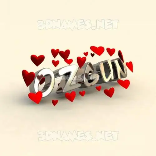 ozgun in In Love style - 3D name wallpaper ozgun in In Love style - 3D name wallpaper