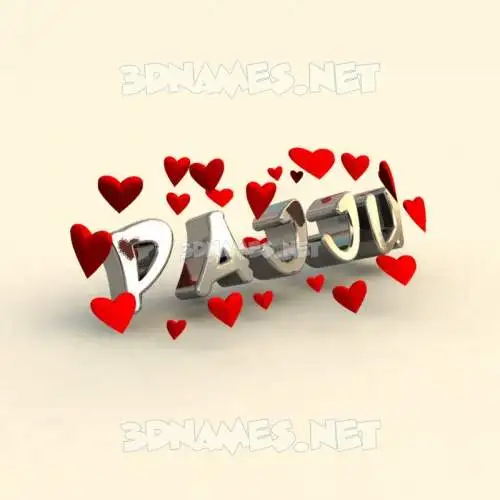 pajju in In Love style - 3D name wallpaper pajju in In Love style - 3D name wallpaper