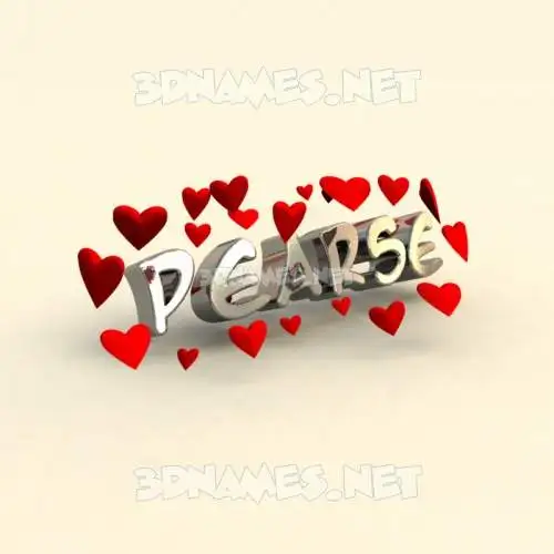 pearse in In Love style - 3D name wallpaper pearse in In Love style - 3D name wallpaper