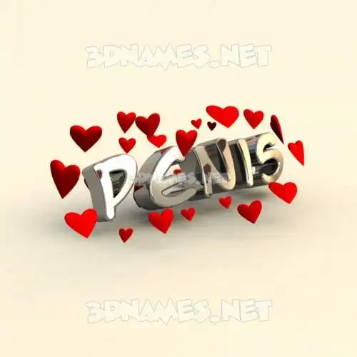 penis in In Love style - 3D name wallpaper penis in In Love style - 3D name wallpaper