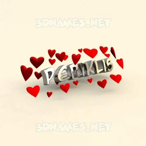 periklis in In Love style - 3D name wallpaper periklis in In Love style - 3D name wallpaper