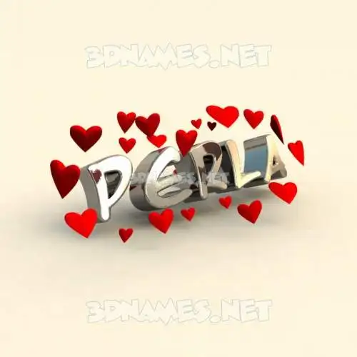 perla in In Love style - 3D name wallpaper perla in In Love style - 3D name wallpaper