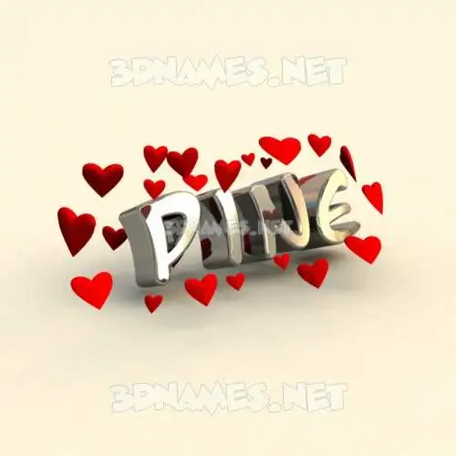 pine in In Love style - 3D name wallpaper pine in In Love style - 3D name wallpaper