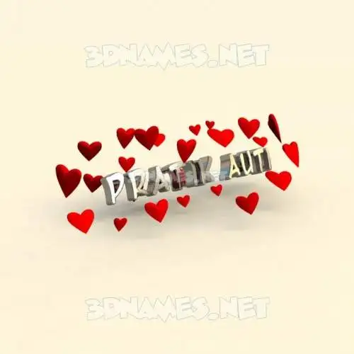 pratik auti in In Love style - 3D name wallpaper pratik auti in In Love style - 3D name wallpaper