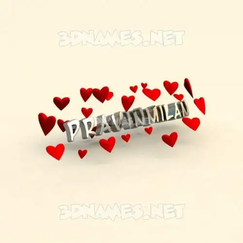 pravinmilan in In Love style - 3D name wallpaper pravinmilan in In Love style - 3D name wallpaper