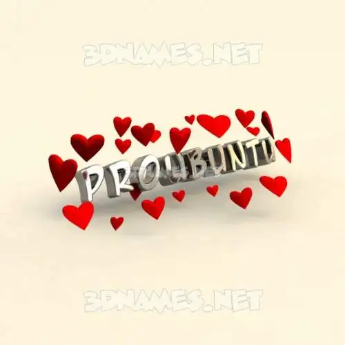 proubuntu in In Love style - 3D name wallpaper proubuntu in In Love style - 3D name wallpaper