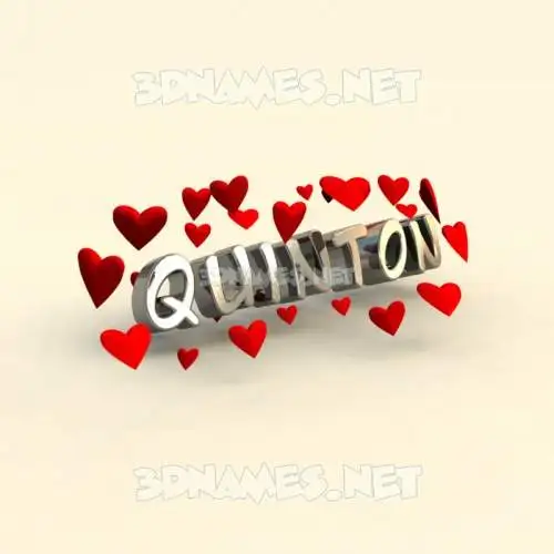 quinton in In Love style - 3D name wallpaper quinton in In Love style - 3D name wallpaper