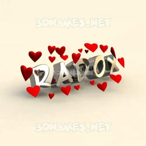 radox in In Love style - 3D name wallpaper radox in In Love style - 3D name wallpaper
