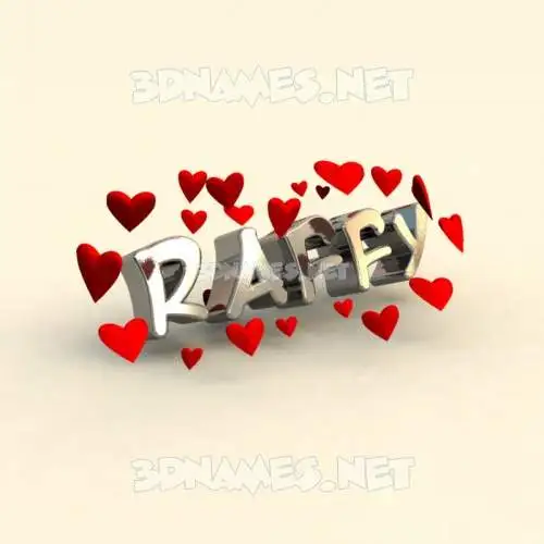 raffy in In Love style - 3D name wallpaper raffy in In Love style - 3D name wallpaper