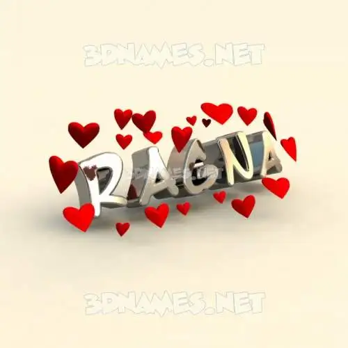 ragna in In Love style - 3D name wallpaper ragna in In Love style - 3D name wallpaper