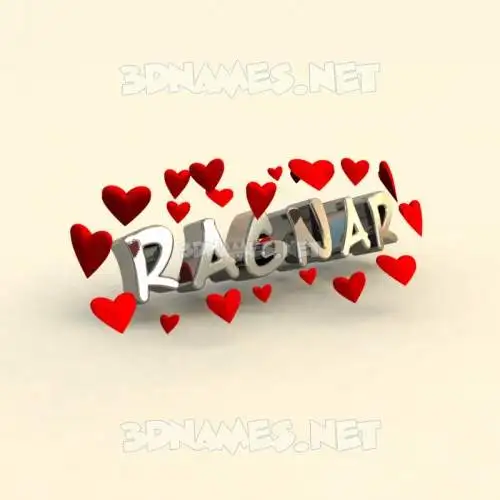 ragnar in In Love style - 3D name wallpaper ragnar in In Love style - 3D name wallpaper