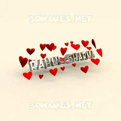 rahul sharma in In Love style - 3D name wallpaper rahul sharma in In Love style - 3D name wallpaper