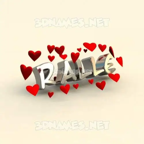 ralle in In Love style - 3D name wallpaper ralle in In Love style - 3D name wallpaper