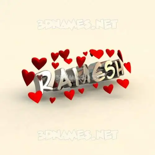 ramesh in In Love style - 3D name wallpaper ramesh in In Love style - 3D name wallpaper