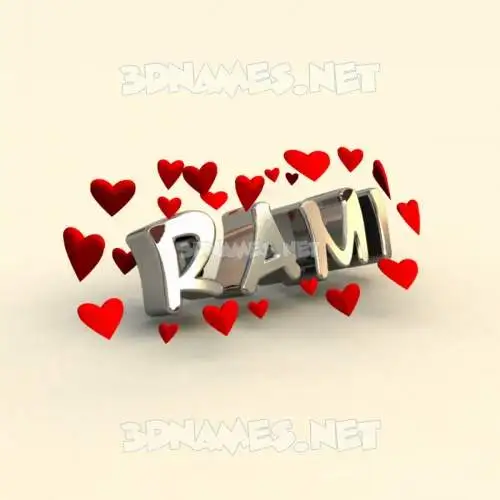 rami in In Love style - 3D name wallpaper rami in In Love style - 3D name wallpaper