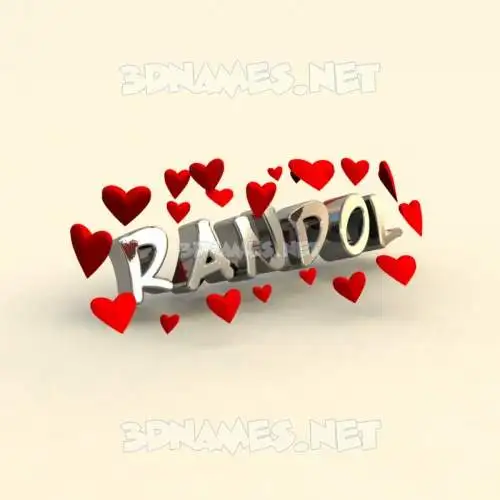randol in In Love style - 3D name wallpaper randol in In Love style - 3D name wallpaper