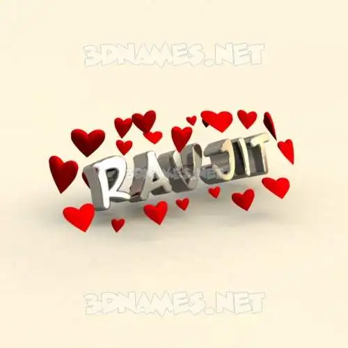 ravjit in In Love style - 3D name wallpaper ravjit in In Love style - 3D name wallpaper