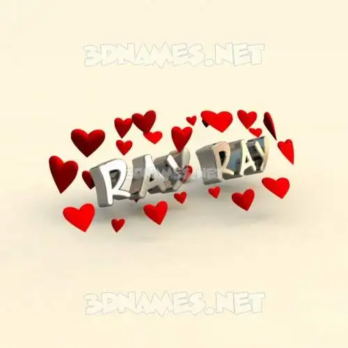 ray ray in In Love style - 3D name wallpaper ray ray in In Love style - 3D name wallpaper