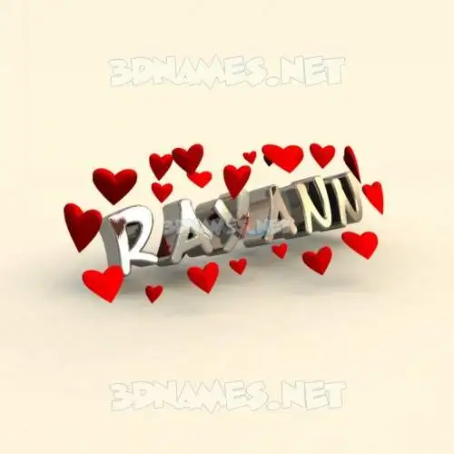 rayann in In Love style - 3D name wallpaper rayann in In Love style - 3D name wallpaper