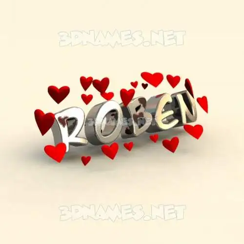 roben in In Love style - 3D name wallpaper roben in In Love style - 3D name wallpaper