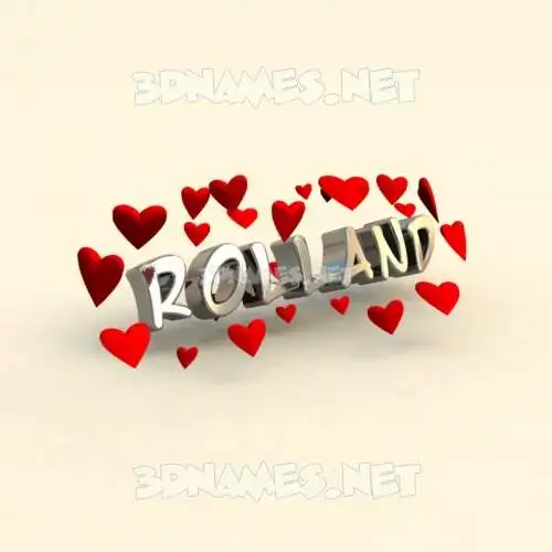 rolland in In Love style - 3D name wallpaper rolland in In Love style - 3D name wallpaper
