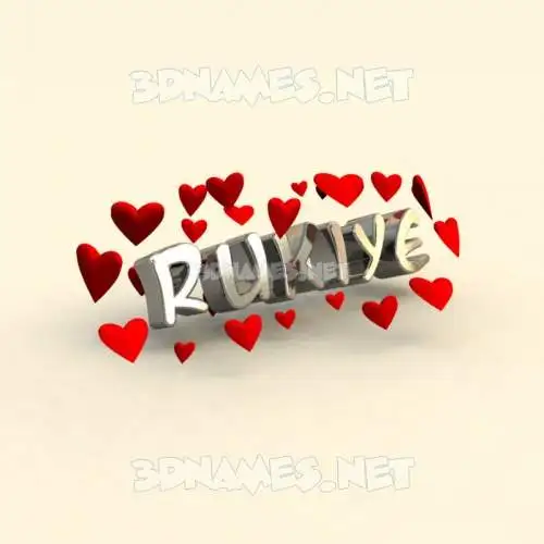 rukiye in In Love style - 3D name wallpaper rukiye in In Love style - 3D name wallpaper