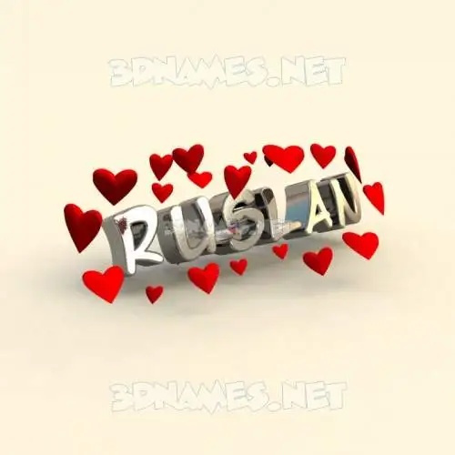 ruslan in In Love style - 3D name wallpaper ruslan in In Love style - 3D name wallpaper