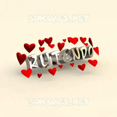 rutendo in In Love style - 3D name wallpaper rutendo in In Love style - 3D name wallpaper