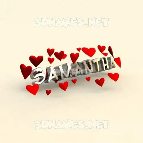 samantha in In Love style - 3D name wallpaper samantha in In Love style - 3D name wallpaper