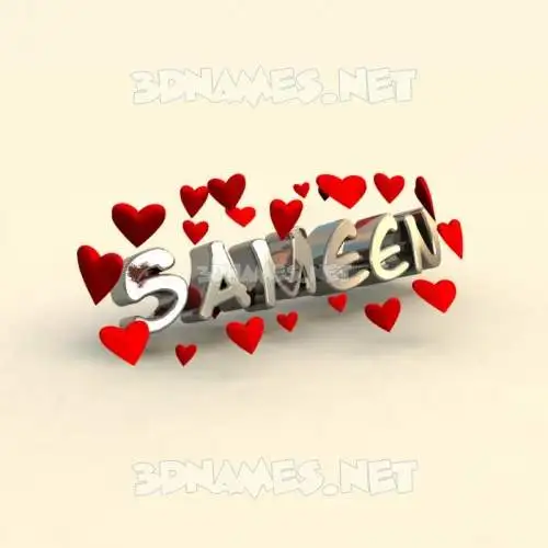 sameen in In Love style - 3D name wallpaper sameen in In Love style - 3D name wallpaper