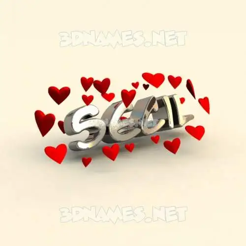 secil in In Love style - 3D name wallpaper secil in In Love style - 3D name wallpaper