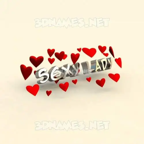 sexy lady in In Love style - 3D name wallpaper sexy lady in In Love style - 3D name wallpaper