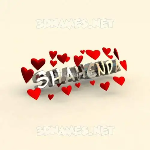 shahenda in In Love style - 3D name wallpaper shahenda in In Love style - 3D name wallpaper