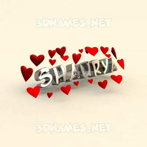 shaurya in In Love style - 3D name wallpaper shaurya in In Love style - 3D name wallpaper