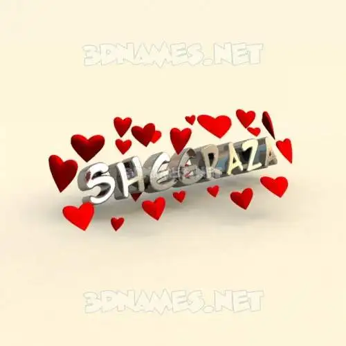 sheeraza in In Love style - 3D name wallpaper sheeraza in In Love style - 3D name wallpaper