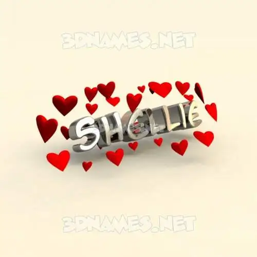 shellie in In Love style - 3D name wallpaper shellie in In Love style - 3D name wallpaper