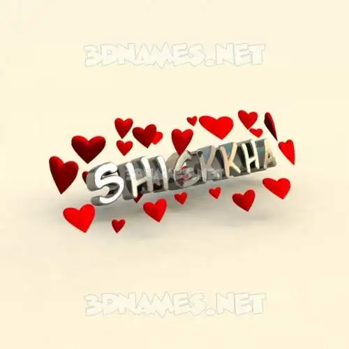 shiekkha in In Love style - 3D name wallpaper shiekkha in In Love style - 3D name wallpaper
