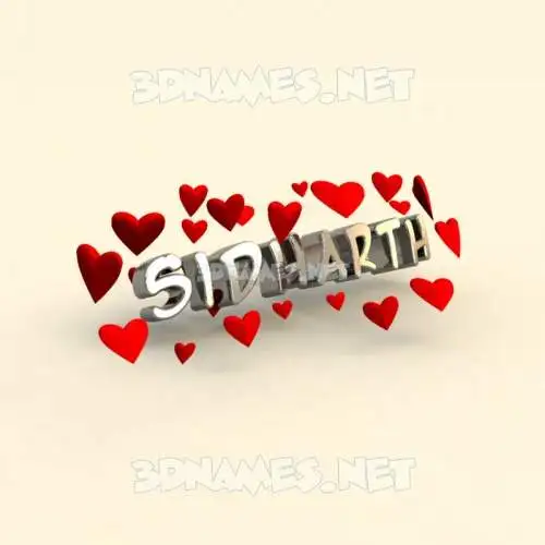 sidharth in In Love style - 3D name wallpaper sidharth in In Love style - 3D name wallpaper