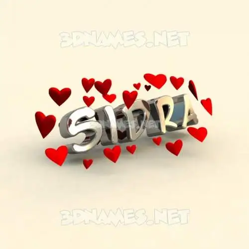 sidra in In Love style - 3D name wallpaper sidra in In Love style - 3D name wallpaper