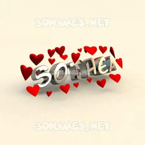 sothea in In Love style - 3D name wallpaper sothea in In Love style - 3D name wallpaper
