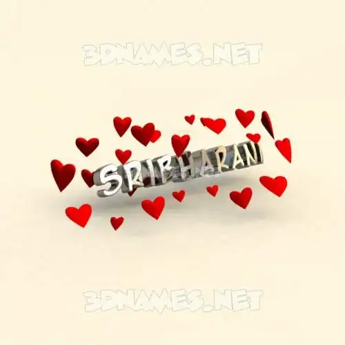 sribharani in In Love style - 3D name wallpaper sribharani in In Love style - 3D name wallpaper