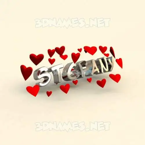 stefany in In Love style - 3D name wallpaper stefany in In Love style - 3D name wallpaper
